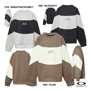 I[N[ OAKLEY tBbglXEFA WjA YTR QD FLEECE BLOCK CREW 10.0 FOA408323