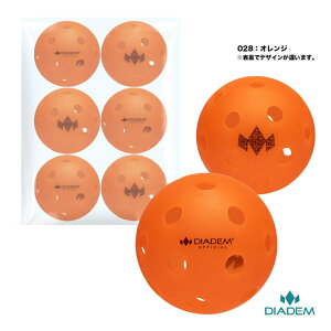 �_�C�A�f�� DIADEM �s�b�N���{�[�� �I�t�B�V���� �s�b�N���{�[�� �C���h�A�p 6�� OFFICIAL PICKLEBALL INDOOR BALL 6PK TPB006