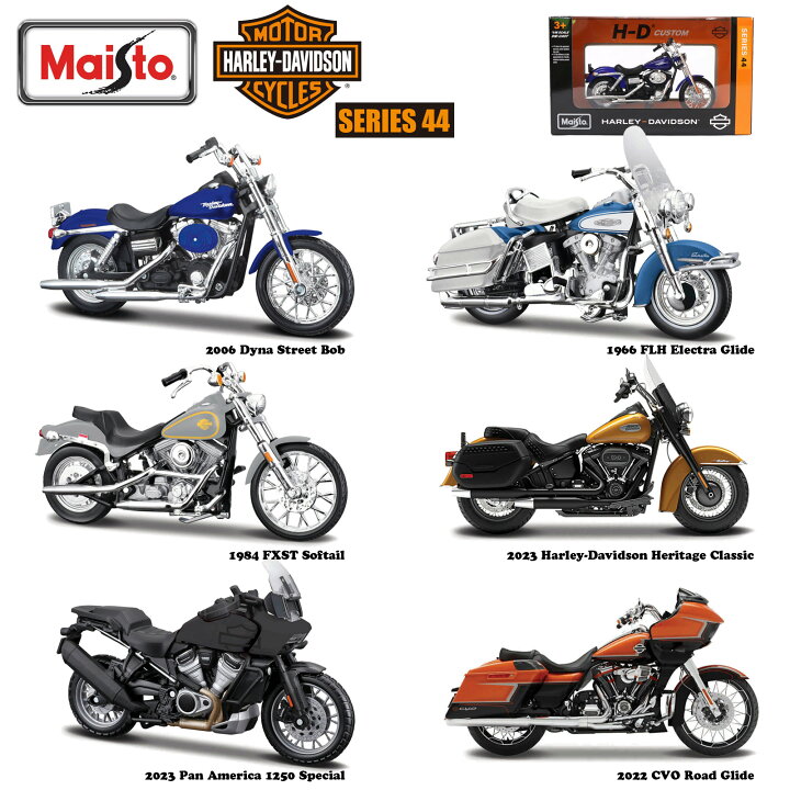 楽天市場】【楽天1位】 ハーレーダビッドソン 1/18 ミニチュア 