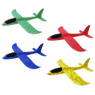 【楽天1位】 ジャンボぶっとびグライダーDIY 軽量 組立 手投げ 飛行機 選べる4色 誕生日 クリスマス プレ…