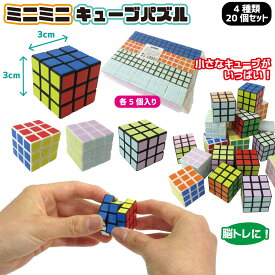 ミニミニキューブパズル 4種類 20pcs入り 立体キューブ セット 206-278