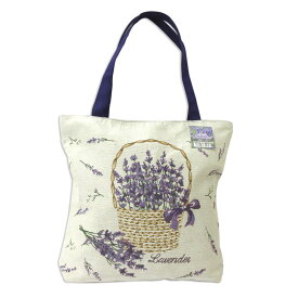 トートバッグ レディース ラベンダー デザイン ゴブラン風 誕生日 クリスマス プレゼント ギフト 607-218