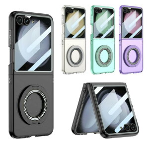 Galaxy Z Flip6 P[X Jo[ ܂肽݌^  TufBXvCtیtB KXtBt Qi[d CX[d Vv? v[g Ή }Olbgz ̌^O