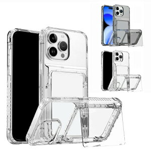 iPhone16 �P�[�X �N���A �ϏՌ� �w�ʓ����J�o�[ �J�����ی삠�� �J�[�h���[ �p �ی� �R�[�i�[�o���p�[ TPU + �v���X�`�b�N �X�^���h�@�\ iPhone 16 Plus/16 Pro/16 Pro Max �J�o�[ Apple /16�v��/16�v���}�b�N