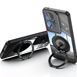 OPPO Reno13 A OPPO Reno11 A専用クリアスマホカバー 軽量 レンズフィルム付き 全面保護スマホカバー 米軍MIL規格 耐衝撃 Reno11 A A401OP対応透明TPUソフト保護ケース 落下防止 擦り傷防止 リングスタン