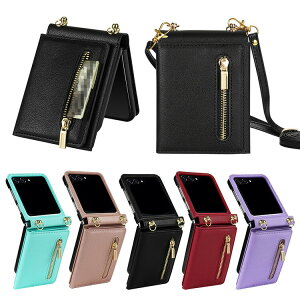 Galaxy Z Flip7 X}zV_[ P[X /Jo[ ܂肽݌^ PUU[ P[X V_[Xgbv |xgt ߉\ J[h[ t@Xi[t Samsung TX MNV[ Z