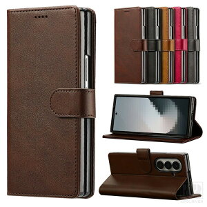 Galaxy Z Fold7 ケース 手帳型 かわいい カバー 折りたたみ型 手帳型PUレザーケース 背面ケース ハードケース カード収納 スタンド機能 シンプル Samsung サムスン ギャラクシー Z フォールド7 保護