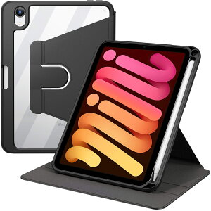 iPad mini6 P[X 360x] Jo[񐢑 Pencil̃yAOƃCX[dɑΉ TPU LYh~ yʃJo[ ϏՌtȒPiubNj ?JCC IXX Vv  