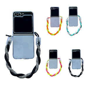 Galaxy Z Flip6 �P�[�X�N���A �J�o�[ �܂肽���݌^ �N���A ���� �X�g���b�v�t�� ������ �x���g �o���h�t�� �����h�~�x���g �ϏՌ��P�[�X �Ў葀�� ����� Samsung �M�����N�V�[ Z �t���b�v6 ���� 