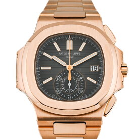 PATEK PHILIPPE パテック・フィリップ ノーチラス クロノグラフ 5980/1R-001 （2016年） 〔ブラウン/ブラック文字盤〕 〔自動巻き〕 〔腕時計〕 〔メンズ〕 〔ギャラ有り〕 〔中古・美品〕