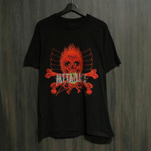 90s VINTAGE TEE Metallica  Ying Yang Rebel Pushead  giant L ���^���J ����T�V���c �u���b�N