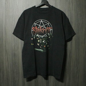 VINTAGE TEE Slipknot 2001 Member Photo Tee U.S.T'S 707 L �X���b�v�m�b�g ����T�V���c �u���b�N