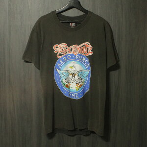 90s VINTAGE TEE Aerosmith  Aero Force Fade  giant XL ���� �G�A���X�~�X T�V���c �u���b�N