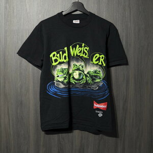 90s VINTAGE TEE Budweiser  3 Frogs Your Pad Or Mine?  anvil M �o�h���C�U�[ ����T�V���c �u���b�N