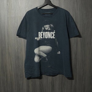 00s VINTAGE TEE Beyonce  On The Run Tour  PrintTag L �r�����Z ����T�V���c �u���b�N