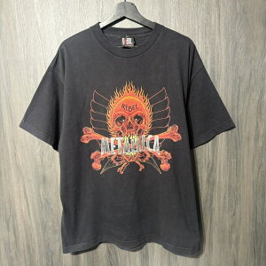 90s VINTAGE TEE Metallica  Ying Yang Rebel Pushead  giant XL ���^���J ���� T�V���c �u���b�N