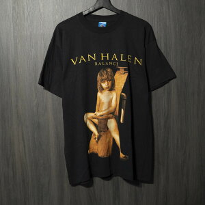 90s VINTAGE TEE Van Halen Balance Tour  FOTL L ���@���E�w�C���� ���� T�V���c �u���b�N