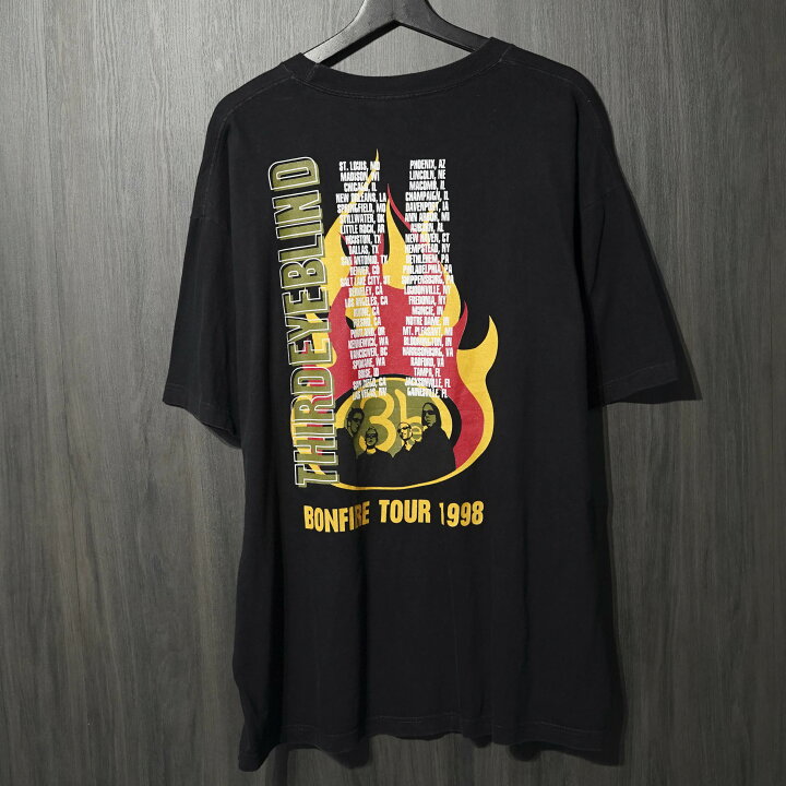 楽天市場】90s VINTAGE TEE Third Eye Blind ”1998 Bonfire Tour Black