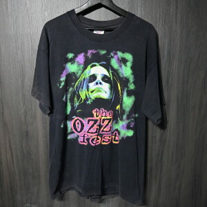 90s VINTAGE TEE Ozzy Osbourne The Ozz Fest T-AMERICA XL �I�W�[�E�I�Y�{�[�� ���� T�V���c �u���b�N