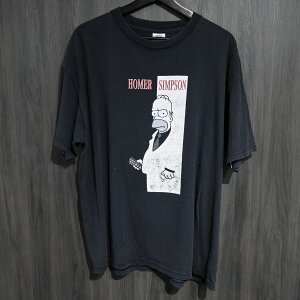 00S VINTAGE TEE The Simpsons  Scarface Promo  DELTA XL �U�E�V���v�\���Y ����T�V���c �u���b�N