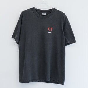 "90s VINTAGE TEE Adobe Illustrator "" Promo Tee "" Hanes XL �A�h�r �C���X�g���[�^�[ ����T�V���c �u���b�N"