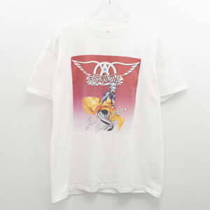 00s VINTAGE TEE Aero Smith  2001 Just Push Play Tour  FOTL XL �G�A���X�~�X ���� T�V���c �z���C�g
