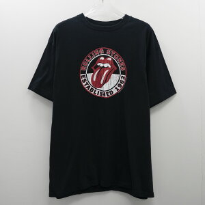 00S VINTAGE TEE The Rolling Stones  2004 Circle Logo  original tag XL ���[�����O�E�X�g�[���Y ����T�V���c �u���b�N