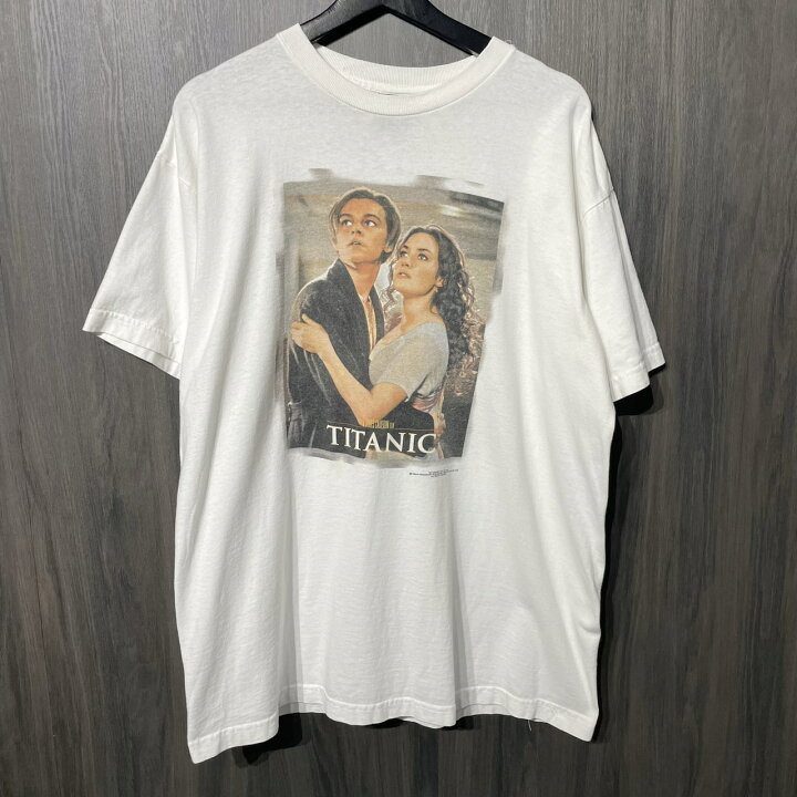 楽天市場】90s VINTAGE TEE Titanic Movie Foto Print US.TS 707 L タイタニック セピアカラー激レア Titanic 90's vintage