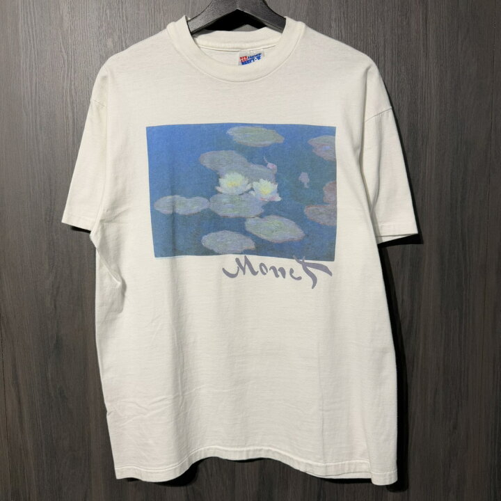 楽天市場】90s VINTAGE TEE Claude Monet ”睡蓮” Hanes L モネ アート 