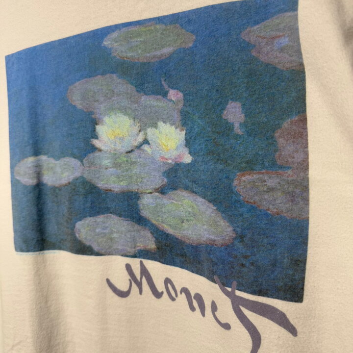 楽天市場】90s VINTAGE TEE Claude Monet ”睡蓮” Hanes L モネ アート
