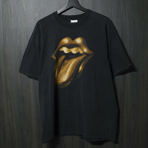 90s VINTAGE TEE Rolling Stones World Tour 98/99 CutTag XL ���[�����O�E�X�g�[���Y ����T�V���c �u���b�N