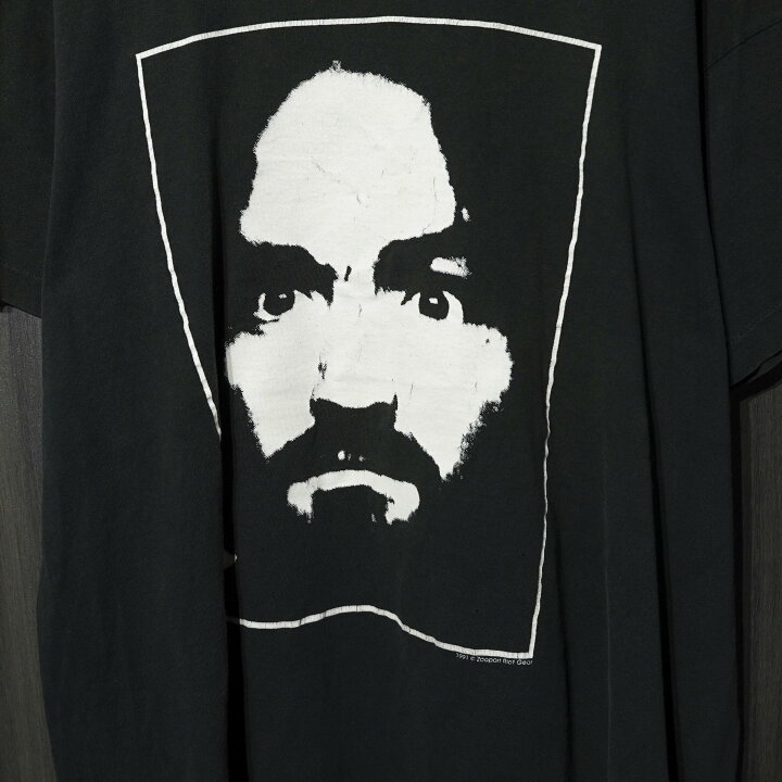 楽天市場】90s VINTAGE TEE Charles Manson ”Charlie Don