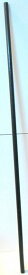 カンフー武具・ 六尺棍棒(バンレイシ科メンピサン製）黒色塗装　径2.5cm