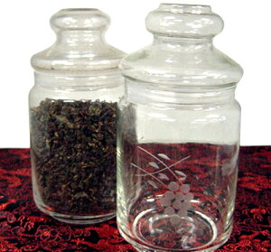 ガラス製茶缶(茶壺、茶入れ)