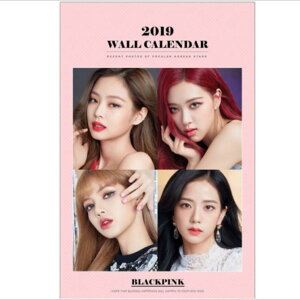 BLACKPINK �u���b�N�s���N 2019�N�Ǌ|���J�����_�[ K-STAR PHOTO WALL CALENDAR 2019
