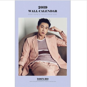 �����_�N TVXQ! ���m YOONHO 2019�N�Ǌ|���J�����_�[ K-STAR PHOTO WALL CALENDAR 2019