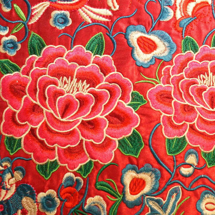 楽天市場 中華 刺繍 マット牡丹柄 模様 色柄7 天宝堂