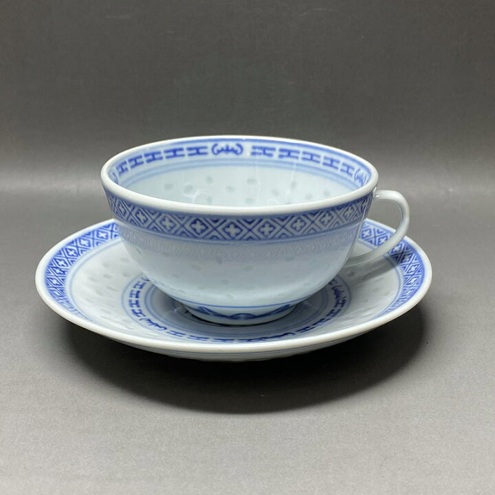 楽天市場】景徳鎮製 ホタル焼き ティーカップセット iw240430a01＿KO 