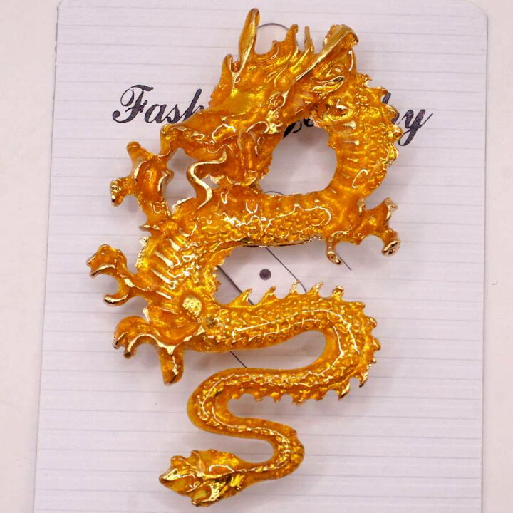楽天市場】金龍 ゴールド ドラゴン ピンバッジ : 天宝堂