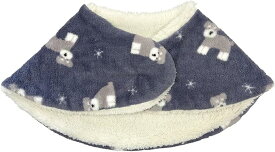 サンゴパイル リバーシブル おやすみマフラー ネックウォーマー WG265-B シュナウザー