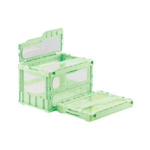 サンコー オリコン マドコンライト(蓋一体型)C-40B グリーン 幅530×奥行366×高さ283(mm)/プロ用/新品 /小物送料対象商品