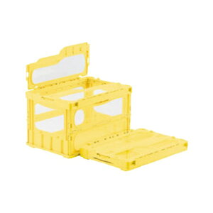 サンコー オリコン マドコンライト(蓋一体型)C-40B イエロー 幅530×奥行366×高さ283(mm)/プロ用/新品 /小物送料対象商品