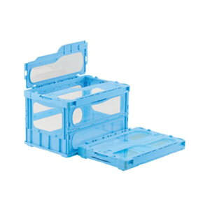 サンコー オリコン マドコンライト(蓋一体型)C-50B ブルー 幅530×奥行366×高さ336(mm)/プロ用/新品 /小物送料対象商品