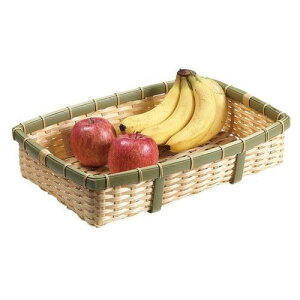 ざる 樹脂 身竹角長カゴ(深)40号 91-056A 91-056A 幅400 奥行300 高さ60/業務用/新品/小物送料対象商品