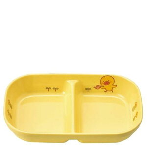 メラミン 子供食器 ひよこぐみ 角二ツ仕切皿 小 イエロー J31HIY/業務用/新品/小物送料対象商品