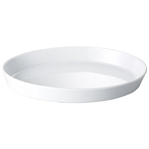 ベーカー 白磁小判ベーカー 15.5吋 幅410mm×奥行280mm×高さ57mm/業務用/新品