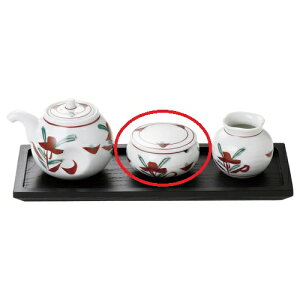 辛子入 吉兆赤絵 辛子入 高さ39mm×直径:67/業務用/新品 /テンポス