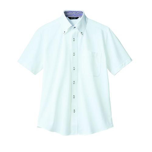 ニットシャツ 最大94%OFFクーポン 兼用 半袖 ZK2712-2CB 業務用 白 小物送料対象商品 格安SALEスタート 新品