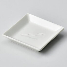 のびねこ角小皿 8.2×8.2×1.7cm 234-138 (20個入) /業務用/新品/小物送料対象商品