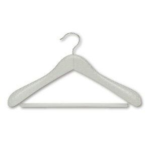 合皮巻ハンガー ピンチ無し TM-Q/ホワイト/業務用/新品/小物送料対象商品